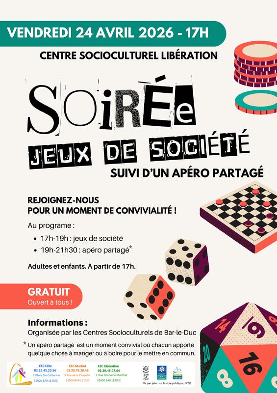 Soirée jeux de société