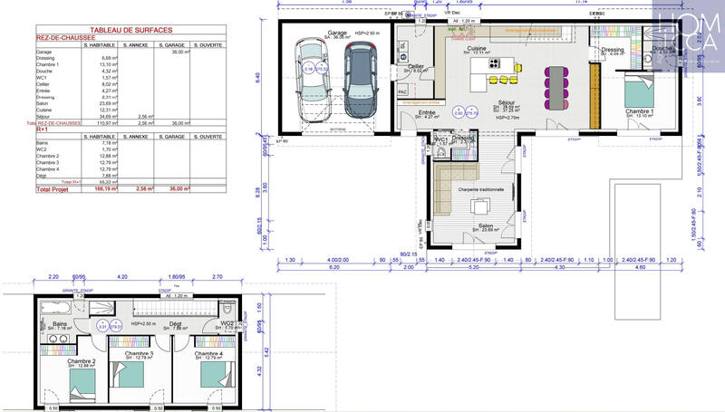 Maison - 166 m² - 6 pièces