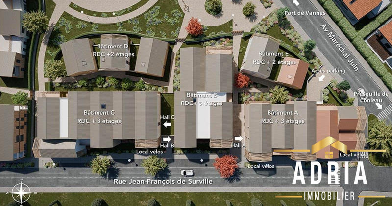 Appartement - 74 m² - 3 pièces