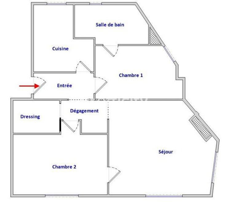 Appartement - 52 m² - 3 pièces