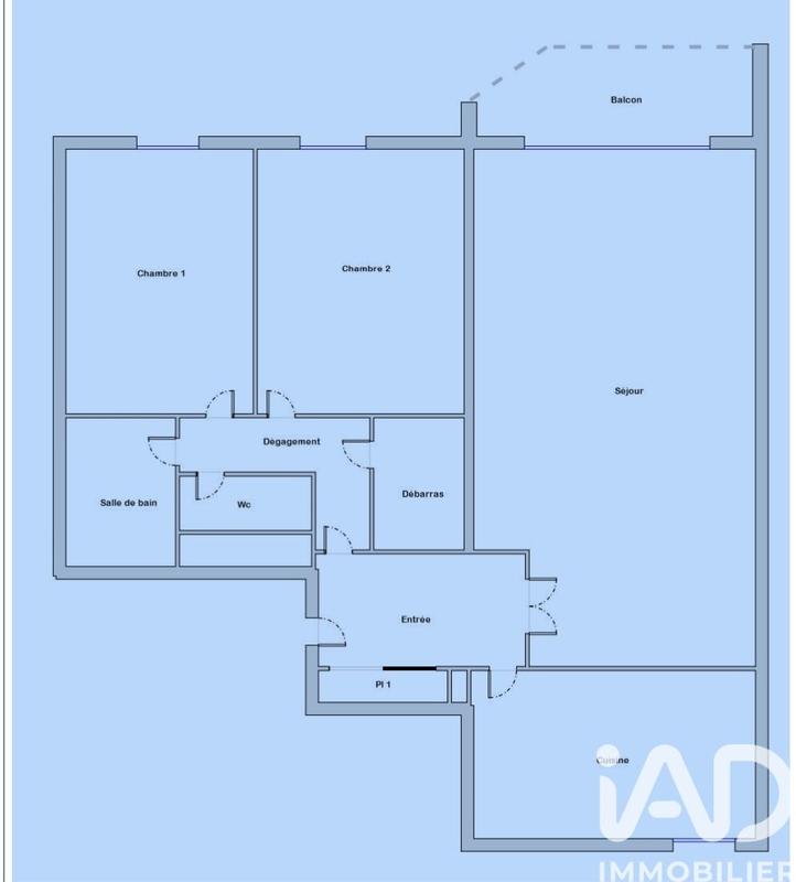 Appartement - 64 m² - 3 pièces