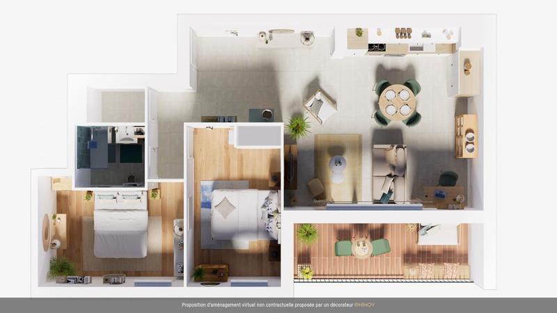 Appartement - 41 à 80 m² - 3 pièces