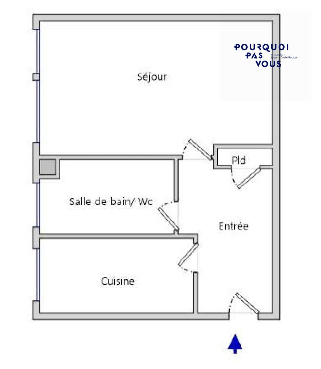 Appartement - 38 m² - 2 pièces