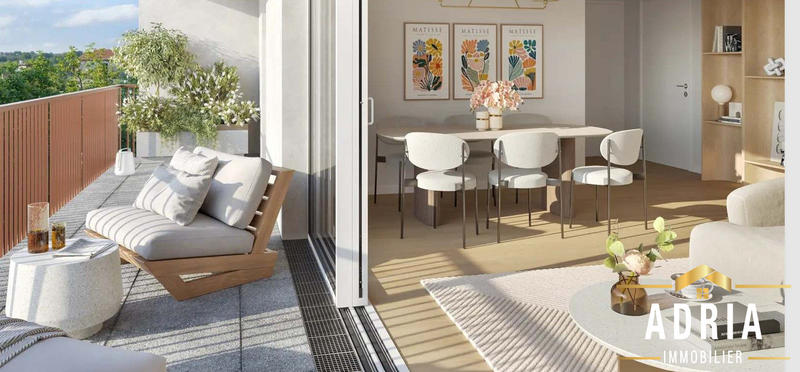 Appartement - 61 m² - 3 pièces