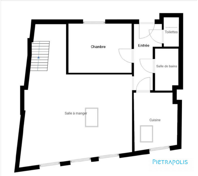 Appartement - 60 m² - 2 pièces