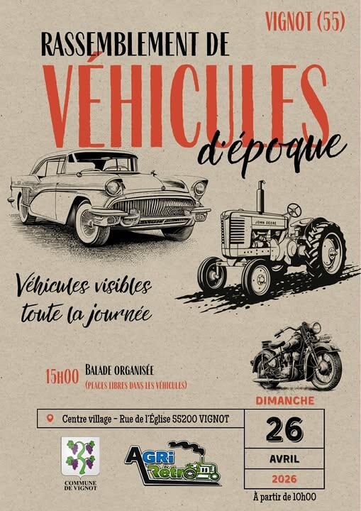 Rassemblement de véhicules d'époque