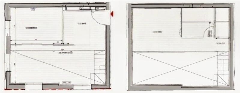 Appartement ancien - 50 m² - 3 pièces