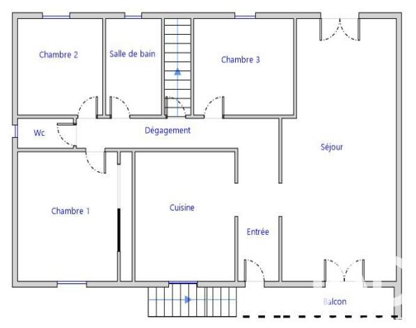 Maison de village - 126 m² - 6 pièces