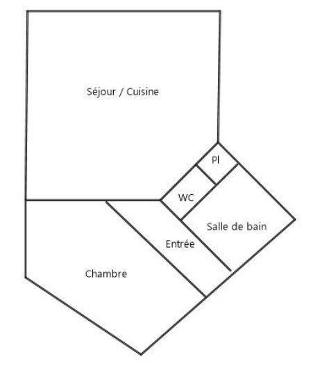 Appartement - 33 m² - 2 pièces