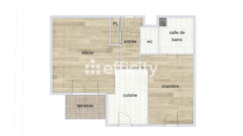 Appartement - 49 m² - 2 pièces