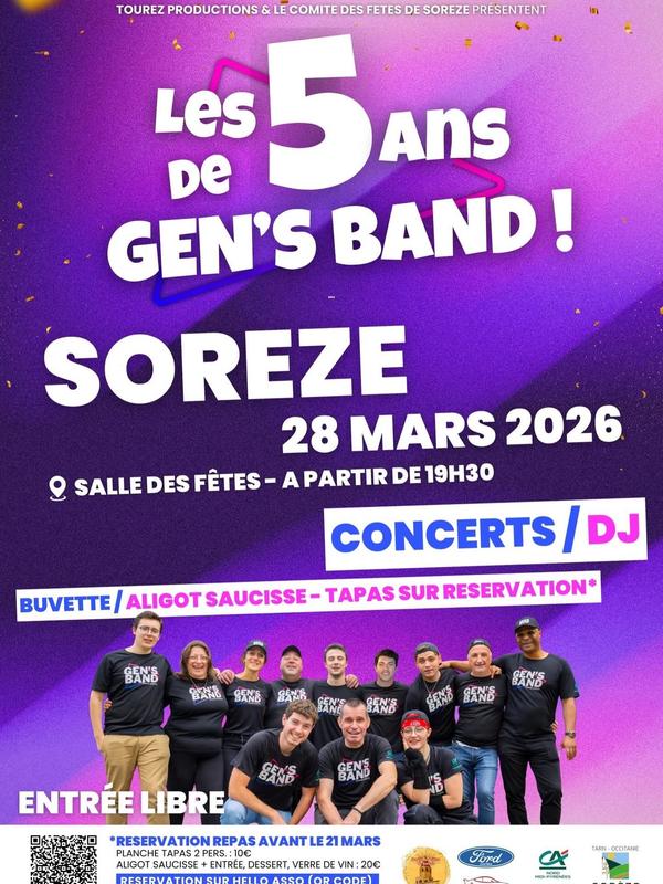 Les 5 ans de Gen's Band