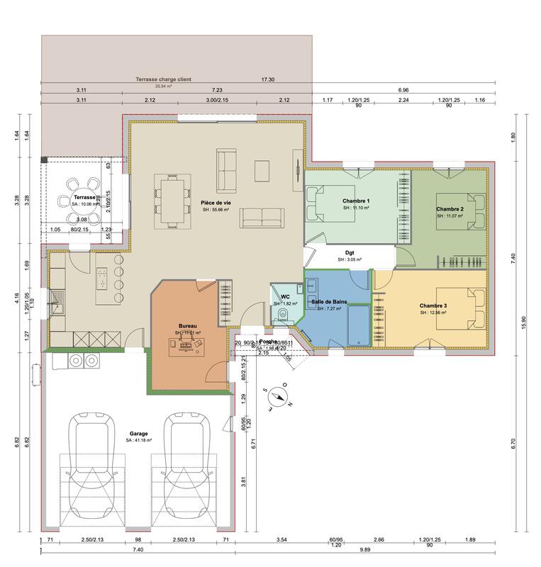 Maison - 114 m² - 5 pièces