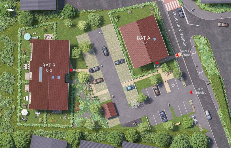 Appartement - 61 m² - 2 pièces