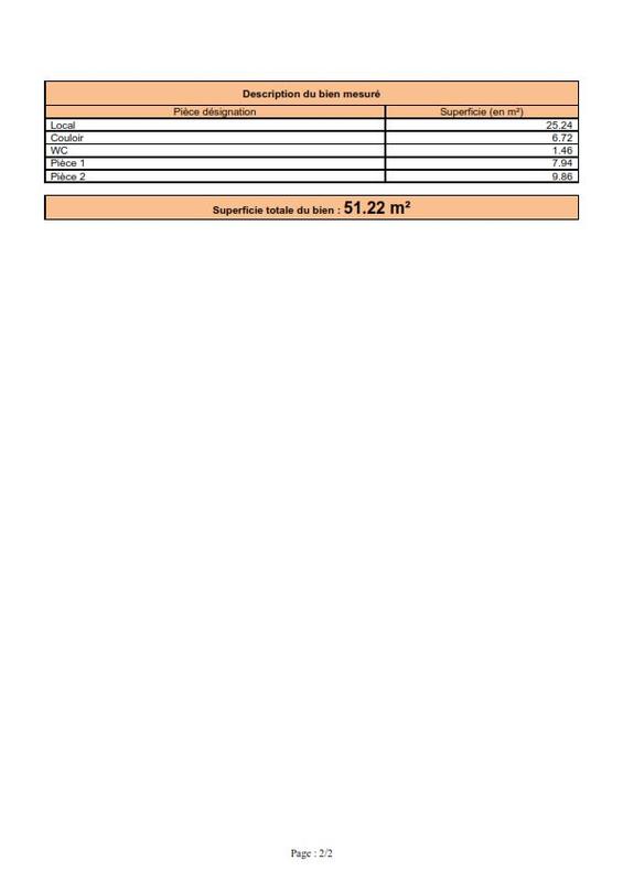 Local commercial - 51 m²