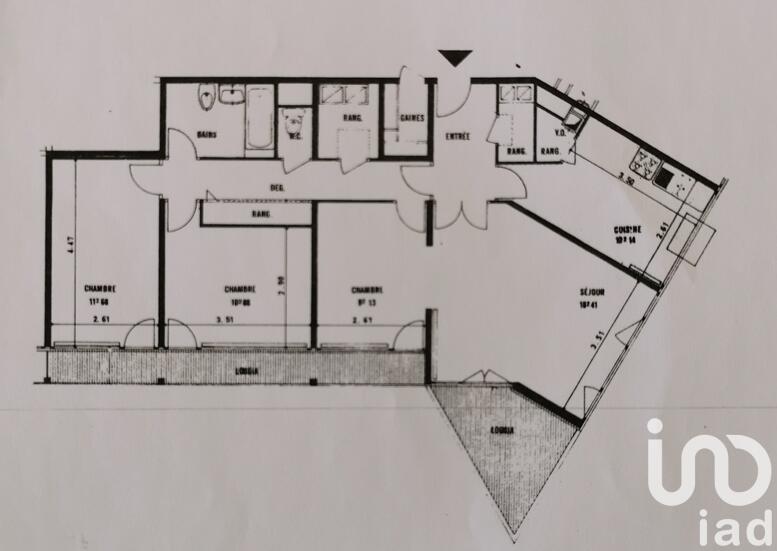 Appartement - 80 m² - 4 pièces