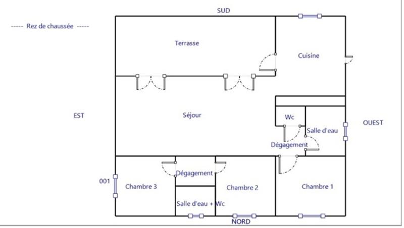 Maison - 86 m² - 4 pièces
