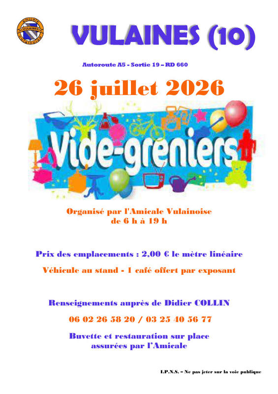 Vide Greniers de Vulaines