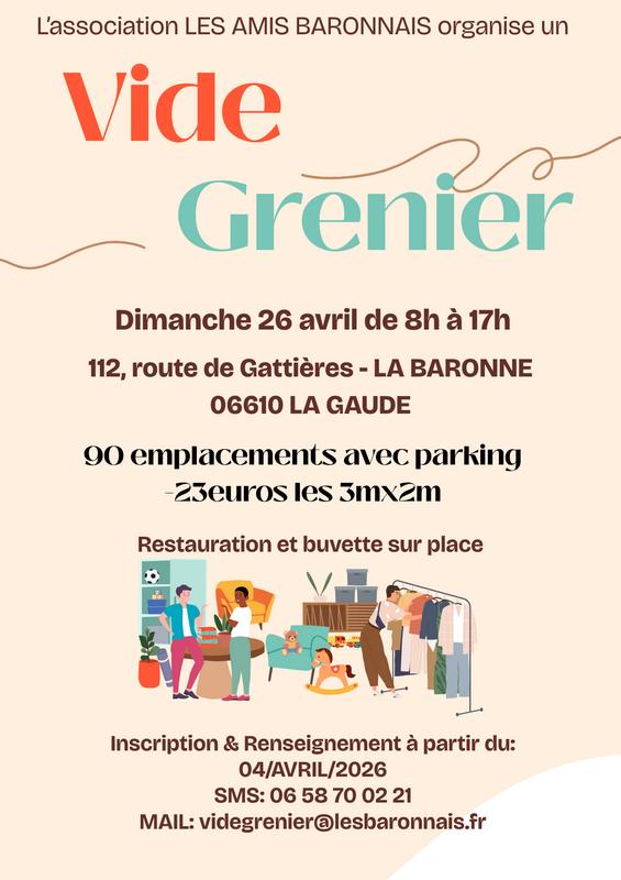 Vide grenier des amis baronnais