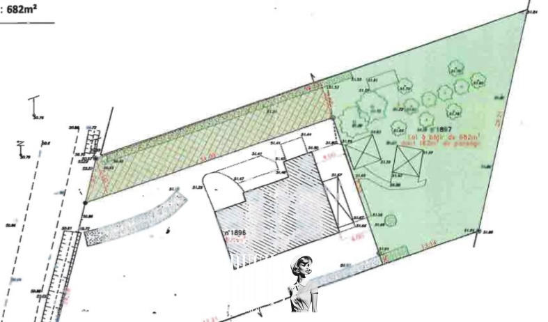 Terrain - 682 m²