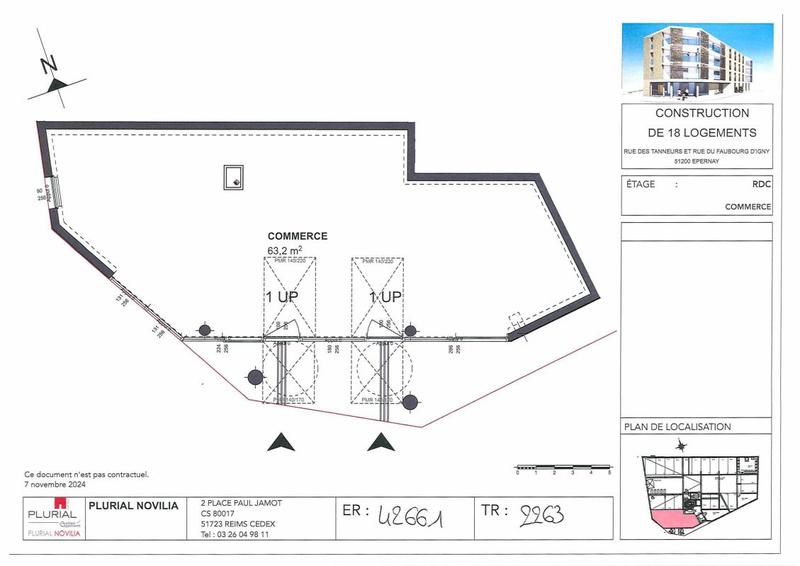 Local commercial - 63 m²