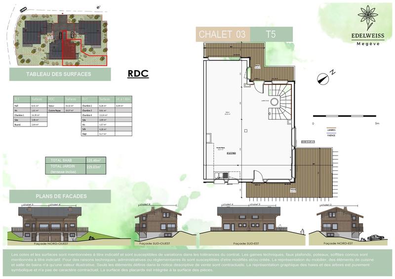 Châlet - 126 m² - 5 pièces