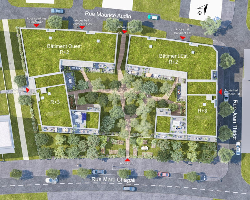 Appartement - 62 m² - 3 pièces