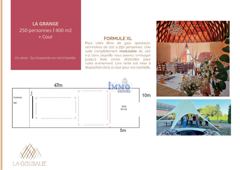 Maison - 1 100 m² - 60 pièces