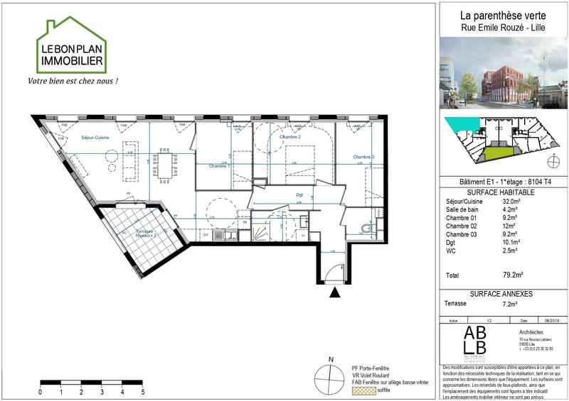 Appartement - 79 m² - 4 pièces