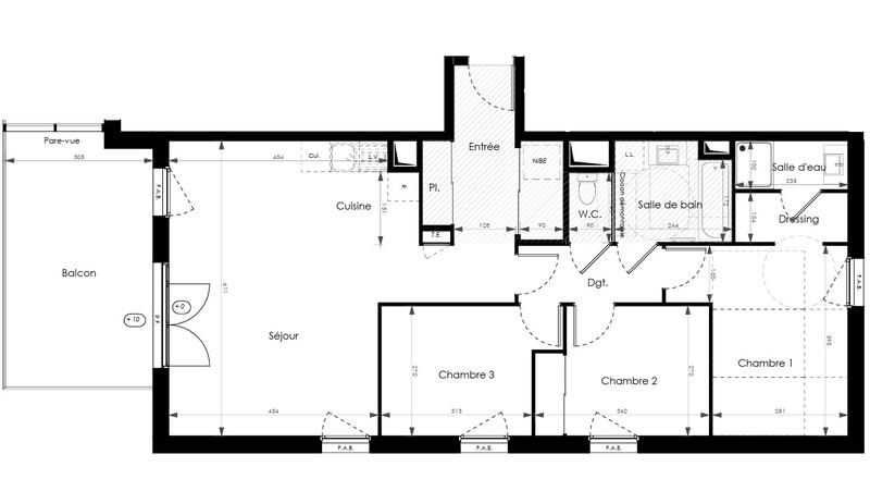 Appartement - 84 m² - 4 pièces