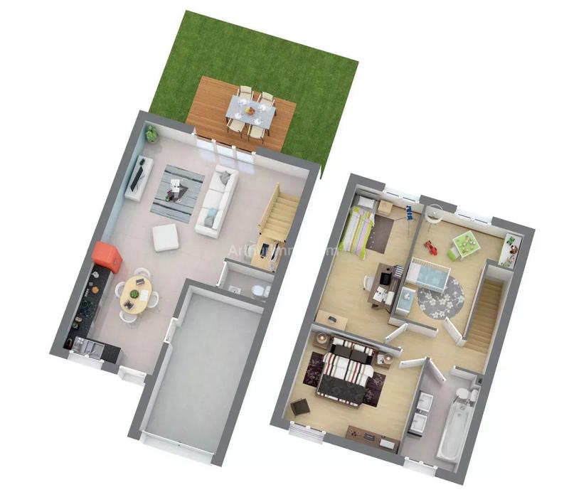 Maison - 81 m² - 4 pièces