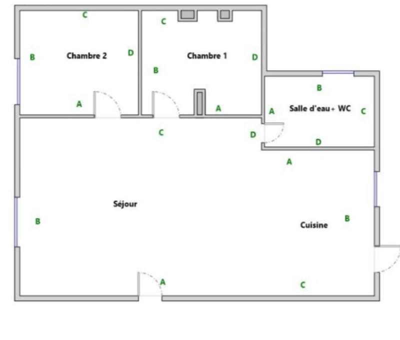 Appartement - 60 m² - 3 pièces