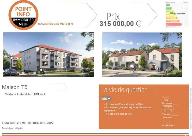 Maison - 103 m² - 5 pièces