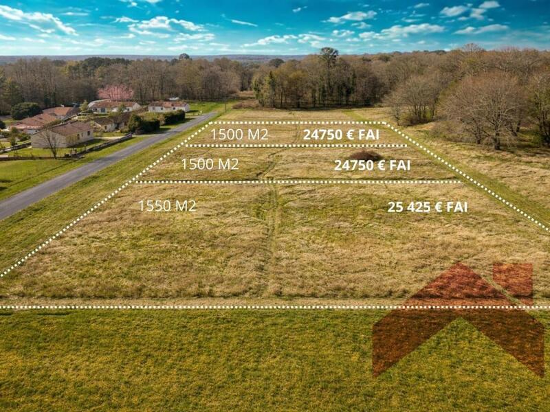 Terrain constructible - 1 500 m²