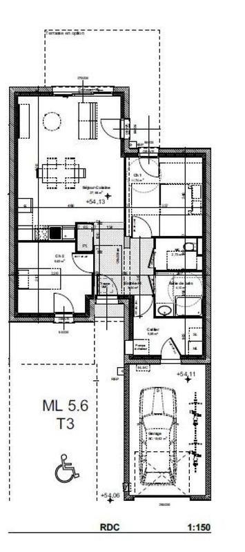 Maison - 71 m² - 3 pièces