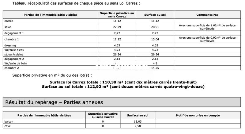 Appartement - 110 m² - 4 pièces