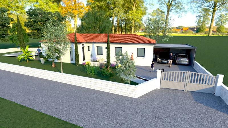 Maison - 90 m² - 5 pièces