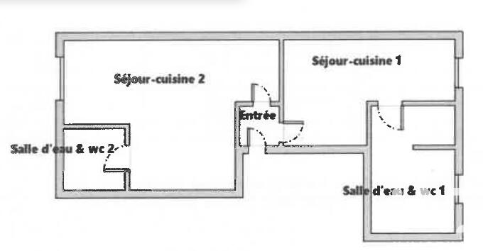 Appartement - 25 m² - 2 pièces