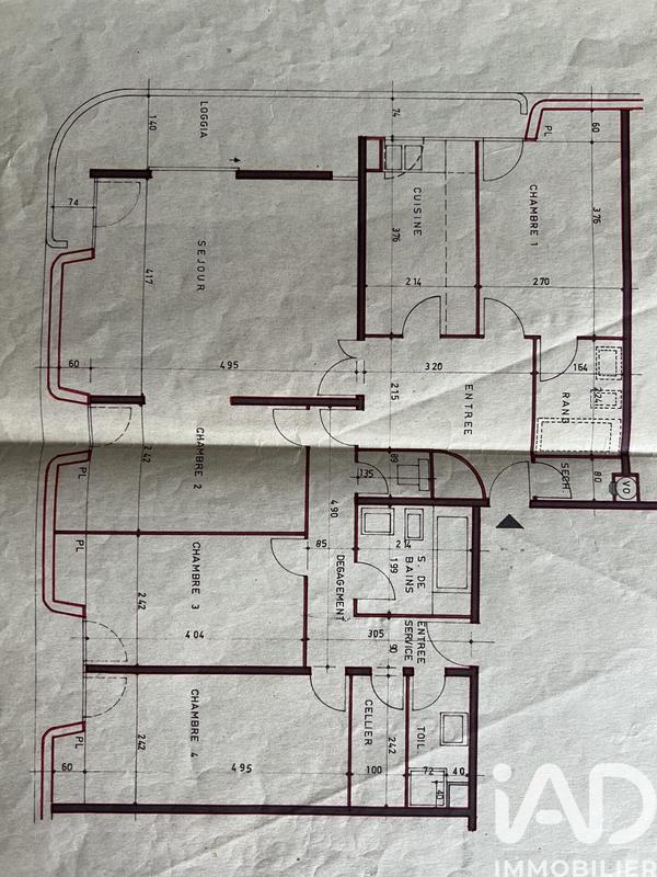 Appartement - 103 m² - 5 pièces