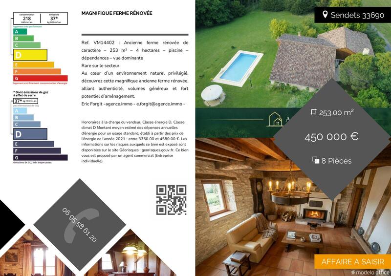 Maison - 253 m² - 8 pièces