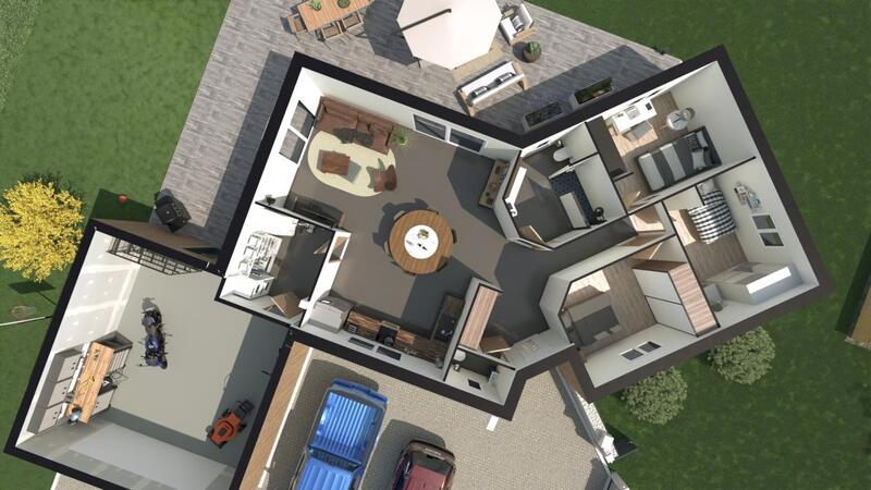 Maison - 95 m² - 4 pièces