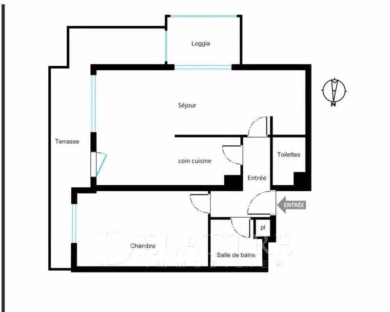 Appartement - 57 m² - 3 pièces