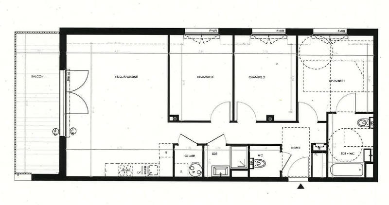Appartement - 80 m² - 4 pièces