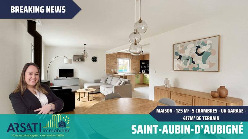 Maison - 125 m² - 6 pièces