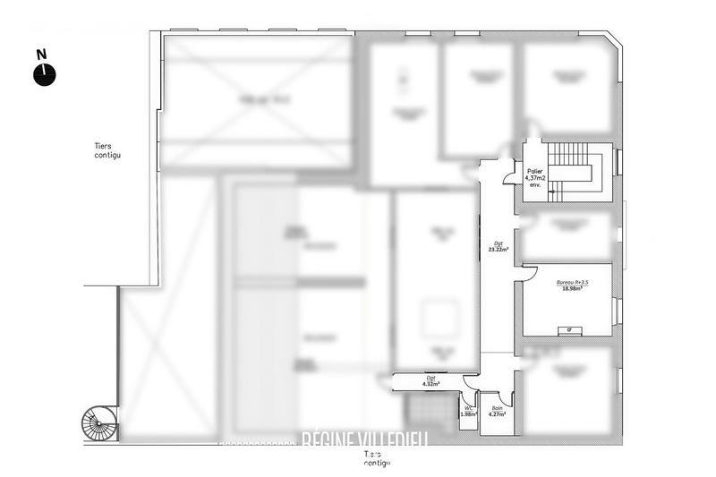 Bureau - 70 m² - 3 pièces