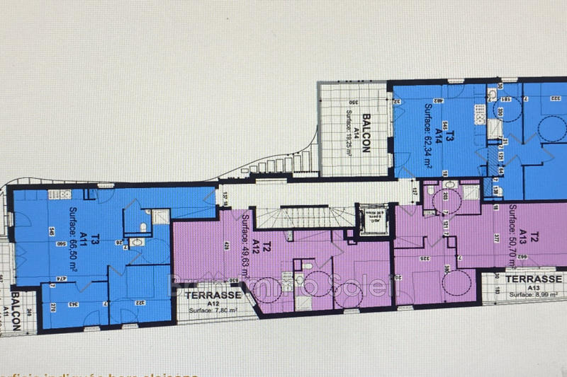 Appartement - 49 m² - 2 pièces