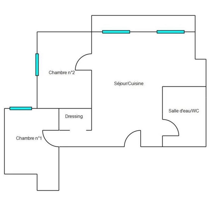 Appartement - 51 m² - 3 pièces