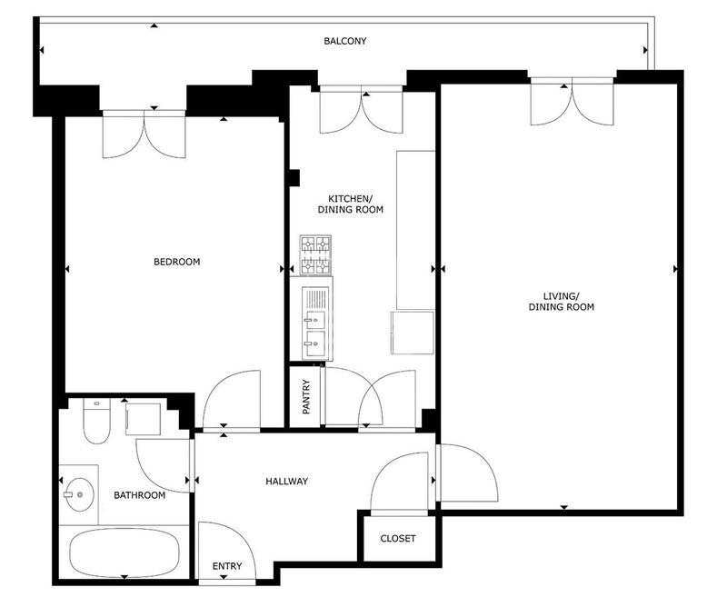 Appartement - 48 m² - 2 pièces