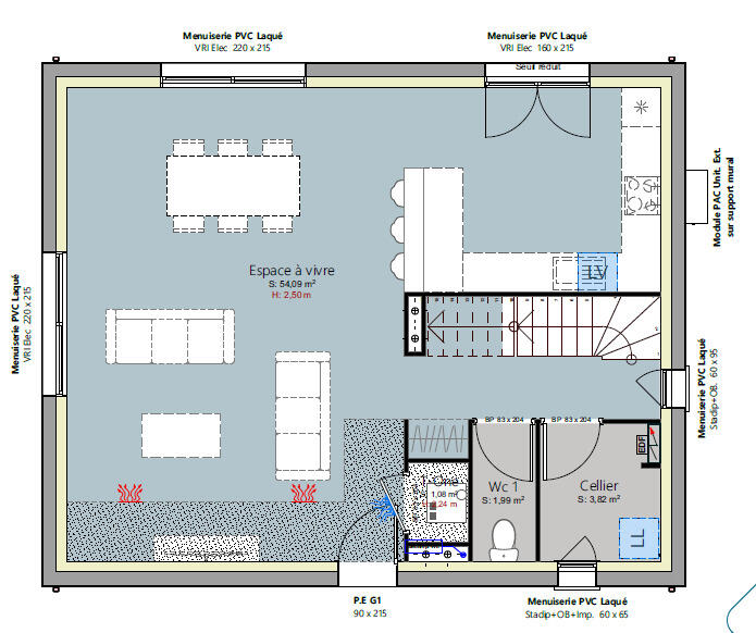 Maison - 120 m² - 5 pièces